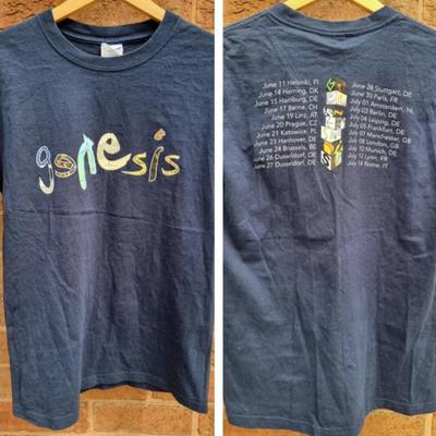 Genesis 2007 Tour Nachdruck Doppelseitiges Marineblaues T-Shirt in voller Größe S-4XL