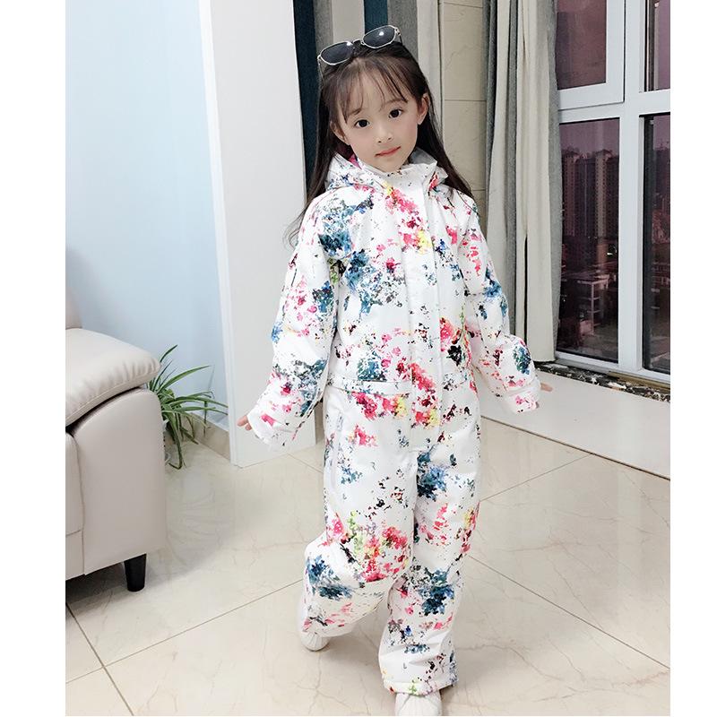 Combinaison de Ski MUTUSNOW pour Enfants - Combinaison de Neige Chaude Une Pièce pour Garçons/Filles