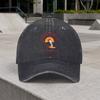 Riding High Vintage Washed Surf Baseball Cap  Adjustable Hook  Loop Duckbill Cap for Unisex  Women