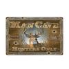 Man Cave Rule Metal Tin Sign Vintage Poster Home Bar Hotel Wall Painting Plaque Party Bar Public Decor 20*30 CM