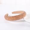 Fashion Shiny Crystal Beaded Headband Rhinestone Handmade Wide Headbands Baroque Gem Hair Hoop Hair Accessories