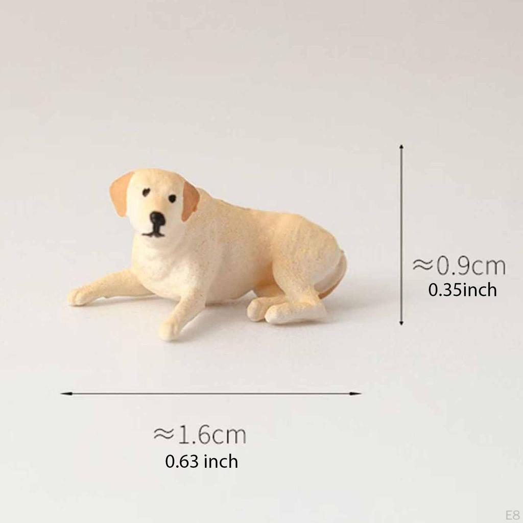 1/64 Miniature Animal Model Painted Realistic Scene Decor for DIY