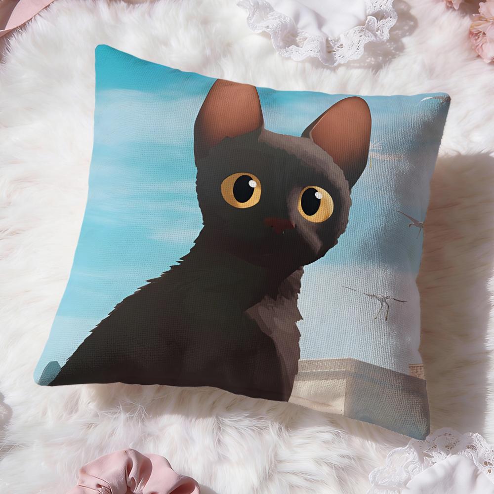 Cartoon Movie F-Flow Cushion Cover Premium Comfort Reversible Pillow Cove -Two In One Design for Any Room & Car Interior