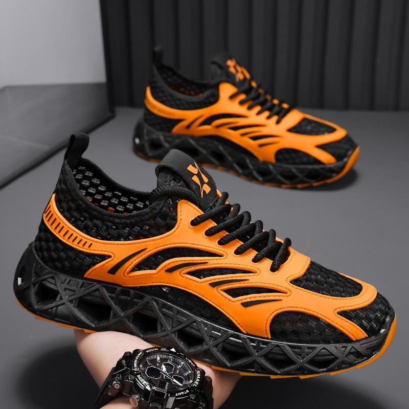 

Large net hollow men s shoes summer outdoor sports casual shoes men s breathable trendy shoes men s 45 large size 45