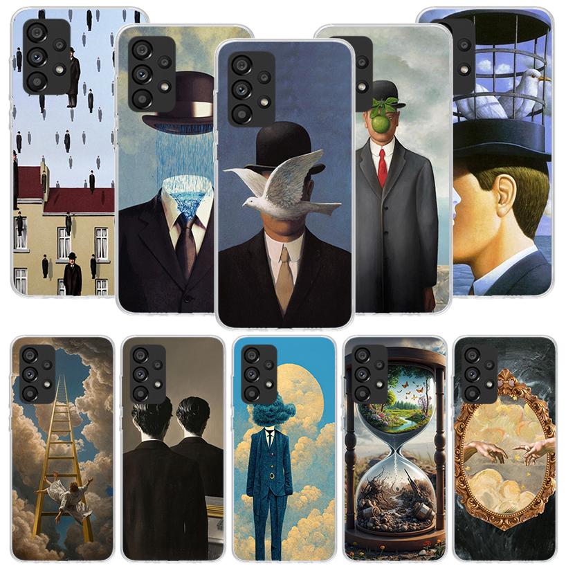 Rene Magritte Art Phone Case for Samsung Galaxy A17 A16 A15 A14 A13 A57 A56 A55 A54 A53 A37 A36 A35 A34 A33 A26 A25 A24 A23 Gala
