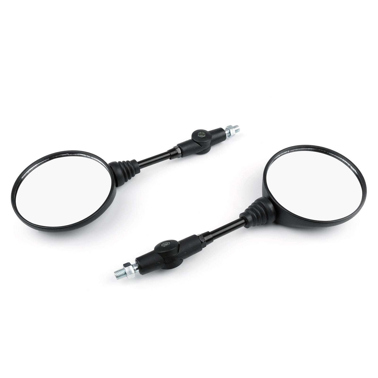 

Motorcycle Custom 10mm Rearview Side Mirrors For Kawasaki KL250 KL600 KL650