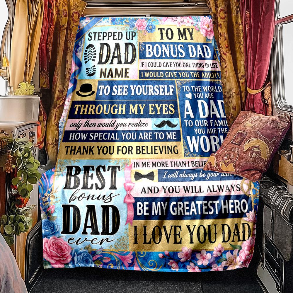 Dad'S Love And Appreciation Multipurpose Blanket Ultrasoft Versatile For Sofa Couch Office Bed Picnics Four Seasons Multipurpose Modern Perfect Gift