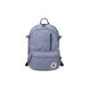 Straight Edge Solid Color Multi-Pocket Zipper Backpack Unisex Backpack Light-Purple 10021138-A12