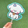 4Pcs Small Hand Fans Portable Summer Handheld Fan Cute Animal Manual Fan for Travel Commuting Outdoor Walking Fun Photo Prop