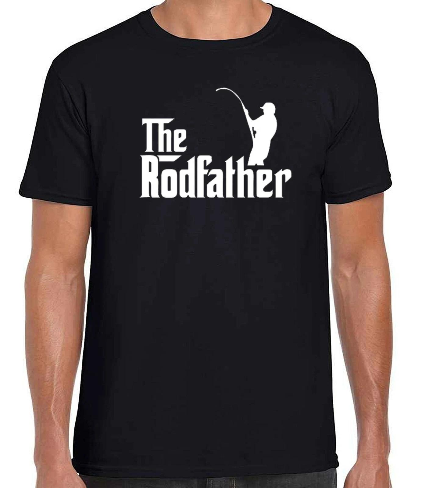 The Rodfather T-Shirt, Fishing Shirt, Fishing Rod Shirt, Funny Fishing Tee Shirt 2XL