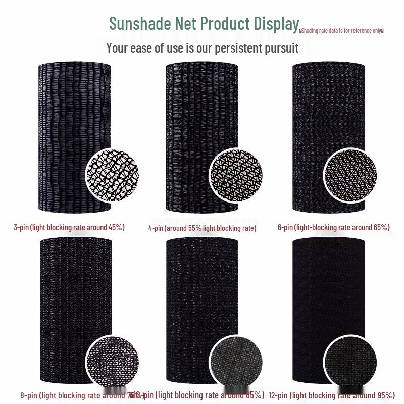 Thickened Encrypted Black Sunshade Net