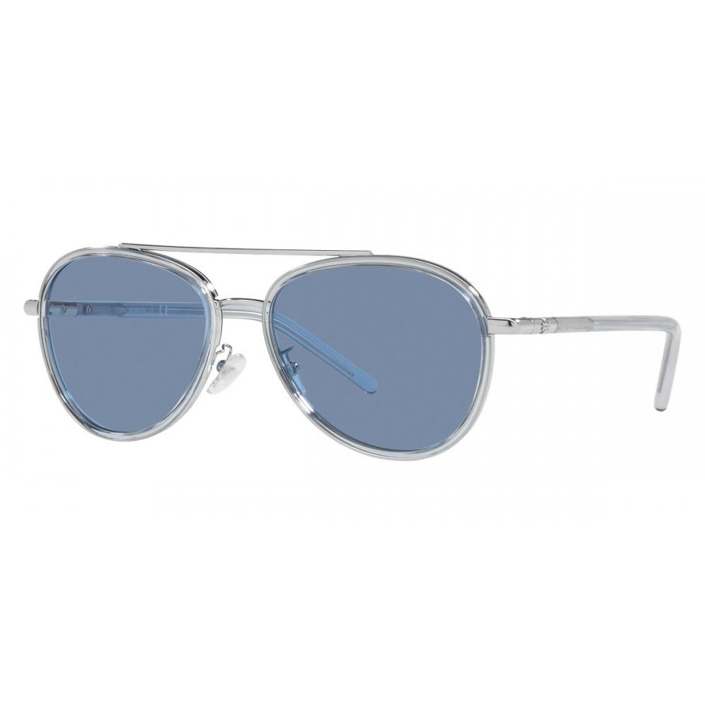 

Tory Burch Women s 57mm Transparent Azure Sunglasses