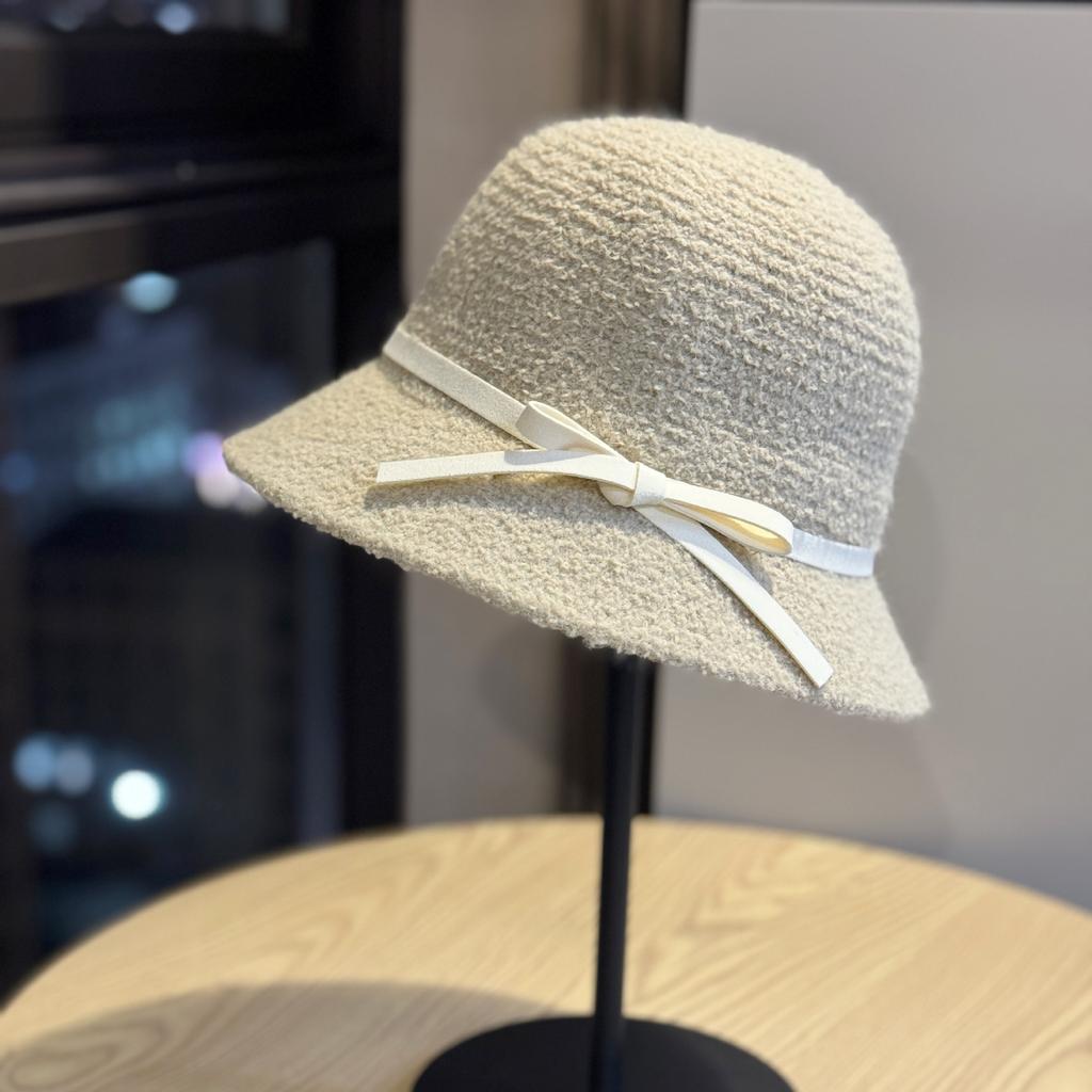 New Style Fisherman Hat Women's Fisherman Hat Autumn and Winter Korean Version Warm Knitted Cashmere Hat Temperament and Face Small Basin Hat