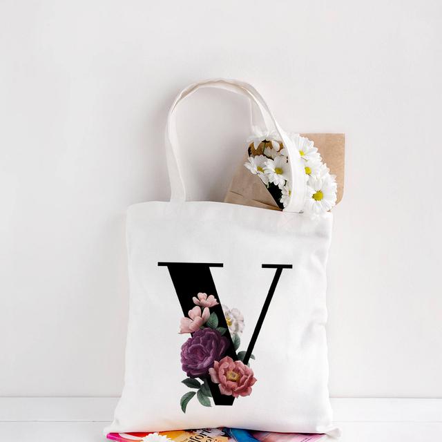 Geantă pentru cumpărături din pânză pentru doamne Geantă tote de călătorie Genți de plajă Geantă de mână cu imprimeu cu litere Femei Cumpărături pentru produse alimentare Geantă mare de umăr pentru femei
