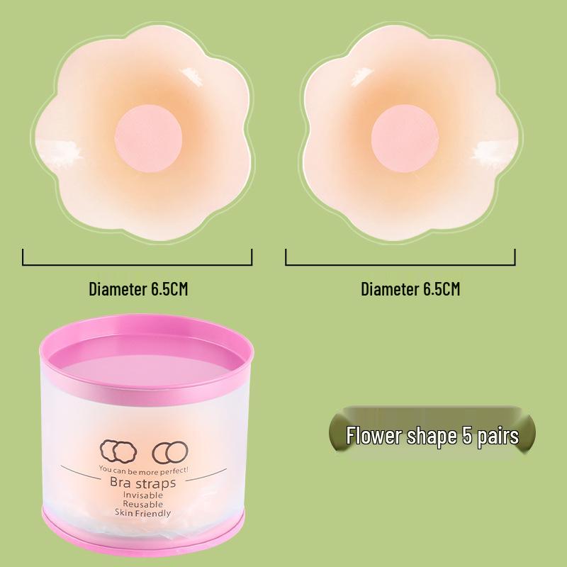Silikonové návleky na bradavky: Neviditelné, voděodolné, protiskluzové okvětní lístky pro malá/velká poprsí - Zabraňují selhání šatníku