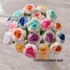 Hand-Knitted Gradient Rose Crochet Bouquet - Preserved Artificial Flowers Valentine's Gift