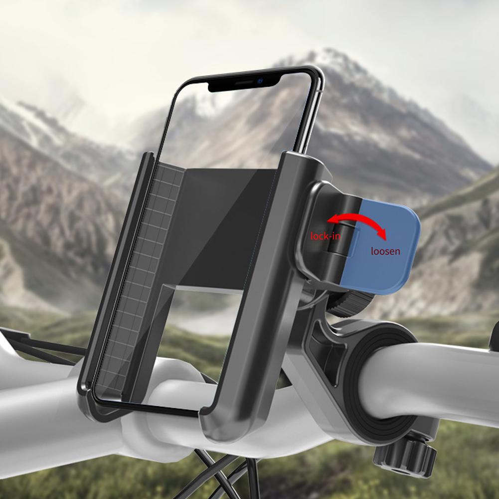 Bicycle Phone Holder 360-Degree Rotating Bike Phone Support Bracket Shockproof Motorcycle Mobile Phone Mount for 4.7-7.2in Phone