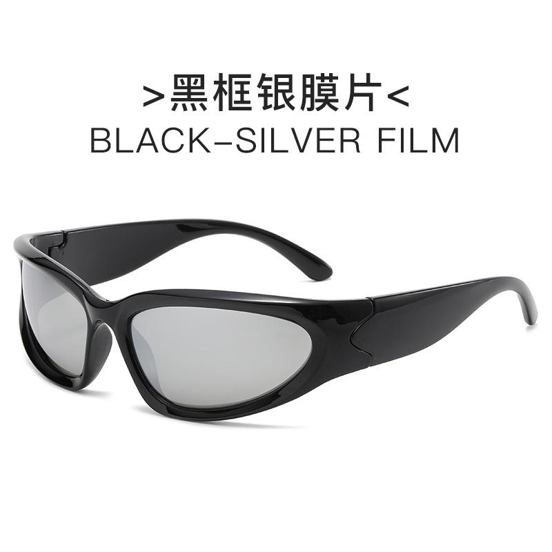 Millennium futuristic European and American new YK sunglasses, cycling punk sports Internet celebrity sunglasses women's trendy glasses