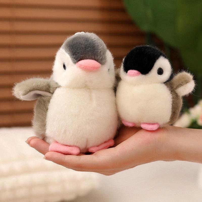 Cute simulated little penguin pendant can be plush toy doll emperor penguin doll girl bag keychain pendant