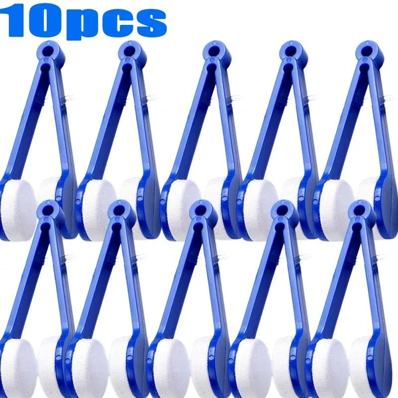 1/10pcs Portable Multifunctional Glasses Cleaning Rub Eyeglass Sunglasses Spectacles Microfiber Cleaning Brushes Wiping Tools