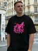 Butterfly Ribbon Hope Graphic 100% Cotton Men's T-Shirt, for Daily Streetwear