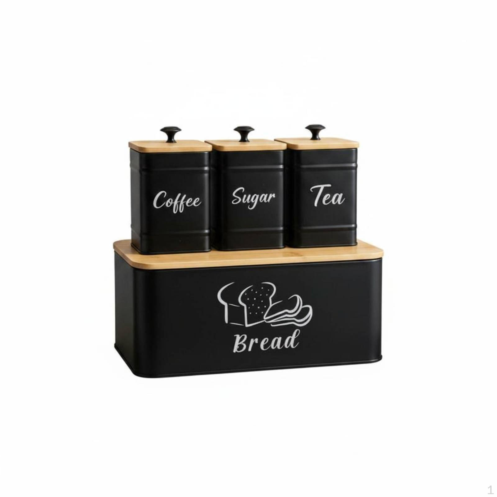 4 Pieces Beverage Sweetener Tea Canister