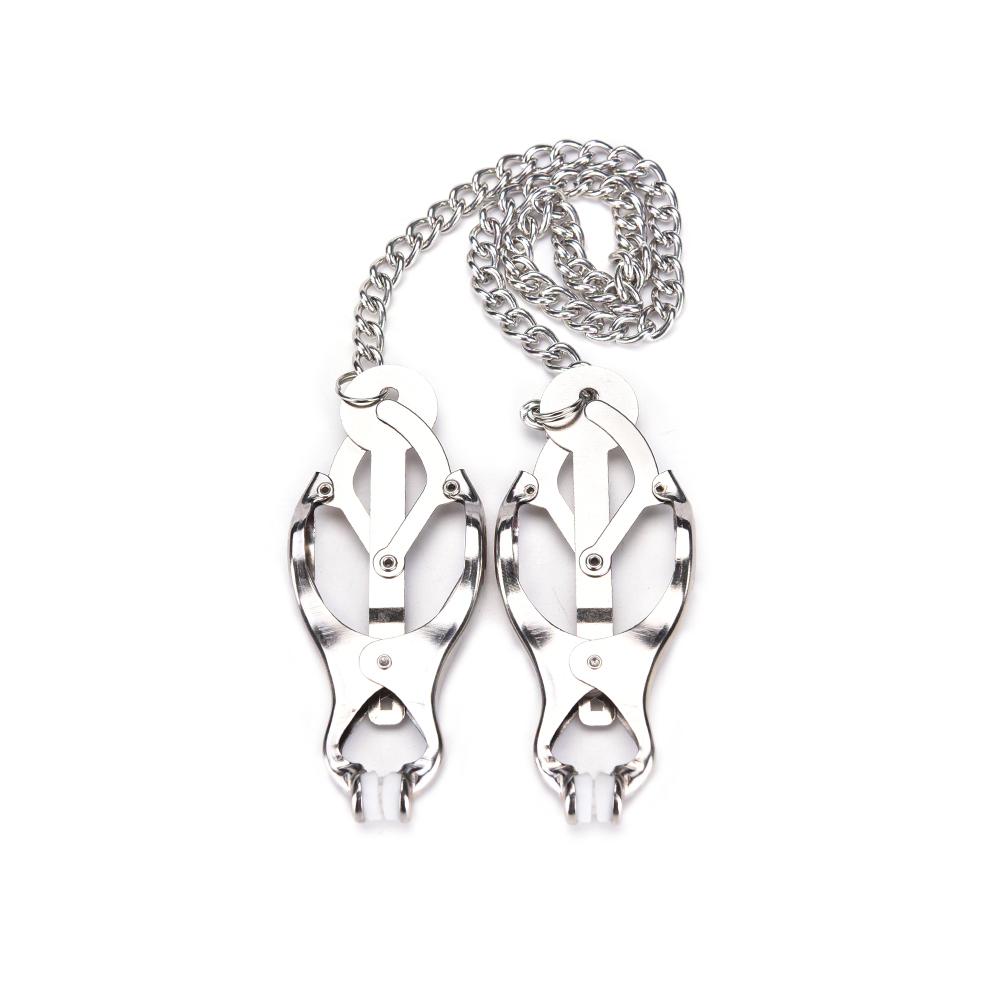 Women Metal Chain Nipple Clamp BDSM Nipple Clip Fetish Toy Breast Massager Exotic Adult Games Accessories For Wedding