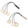 Piezo Contact Microphone 3 Transducer Pickups With End Pin Jack For Kalimba