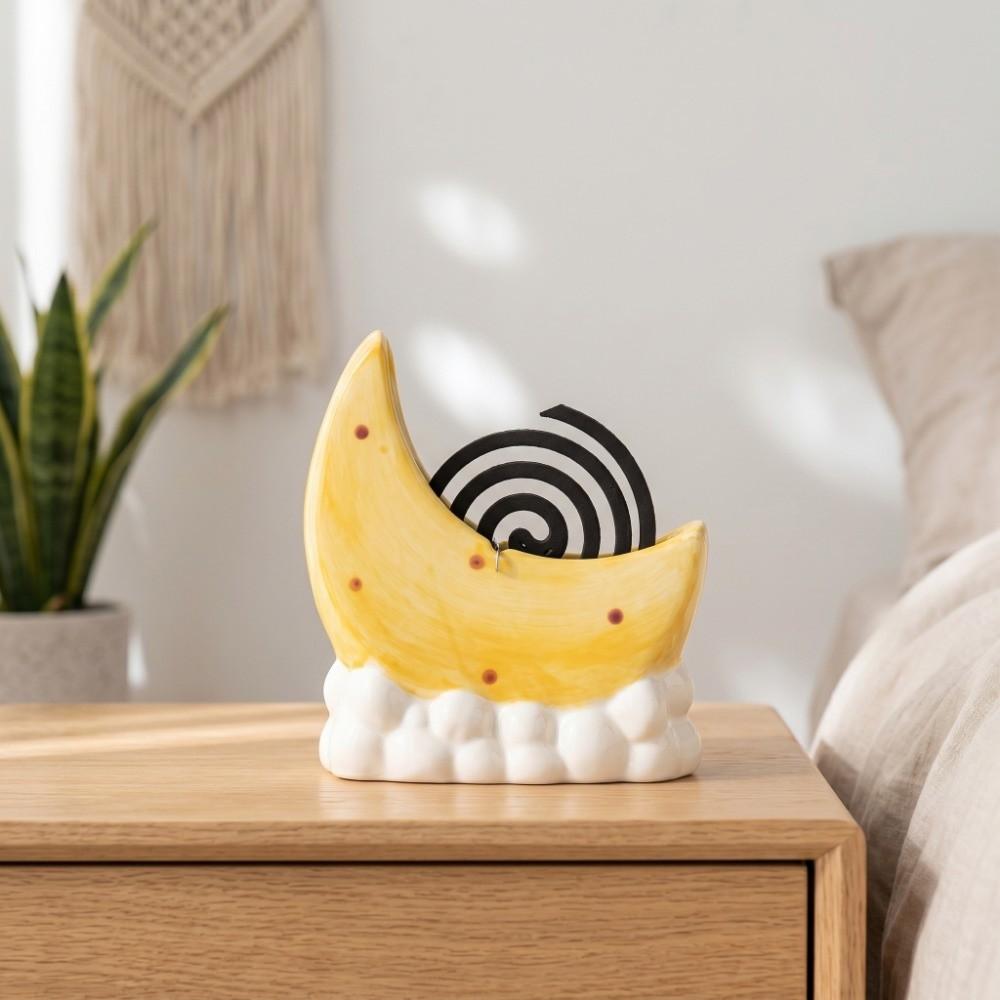 Ceramic Mosquito Coil Rack Light Luxury Incense Holder Heat-Resistant Aromatherapy Burner  Bedroom