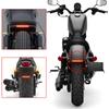 Motorcycle LED Tail Light Strip 12V Yellow Flowing Turn Single Indicator Lights Red Strobe Lamp Brake Lights Decor Light Band