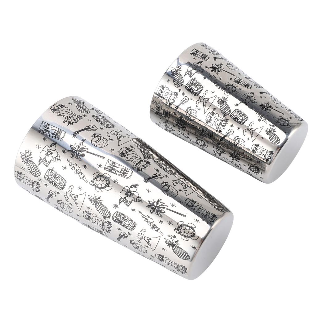 Cocktail Shaker Set 304 Stainless Steel Large Capacity Leakproof Long Lasting Use Boston Bar Shaker