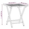 VidaXL Ensemble de bistro pliable 3 pcs avec coussins Acacia solide , ensemble de meubles, table et chaises d'extérieur, 319705
