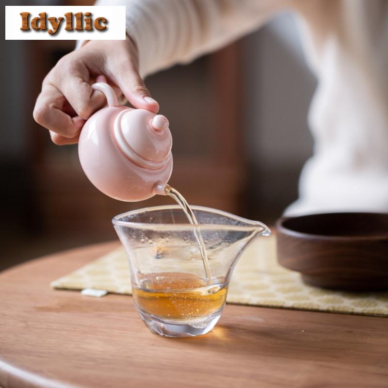 115ml Pink Jade Porcelain Teapot Boutique Tea Infuser Pot Tea Maker Kettle With Filter Chinese Tea Teaset Supplies Decoration