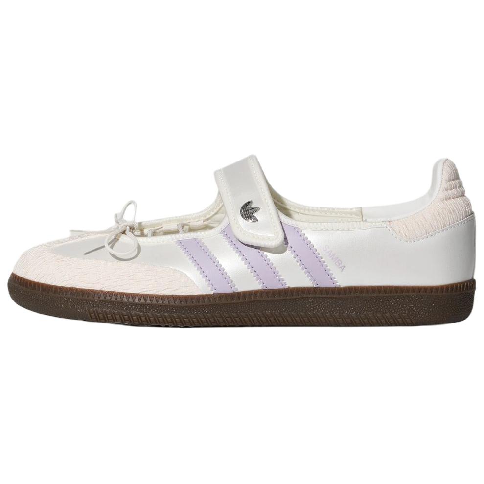 Adidas Originals Samba Jane Mary Jane Shoes Women s Bright White Light Purple LB8627 36