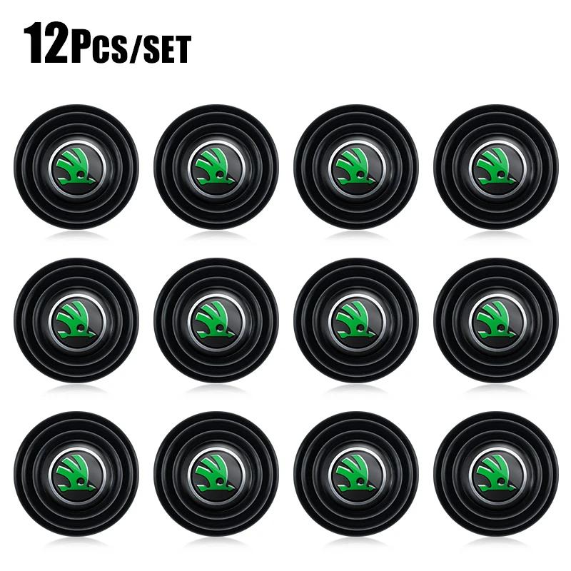 2026 Hot Car Door Shockproof Silicone Gasket Buffer Pad Accessories For Skoda Octavia Superb Rapid Kodiaq Karoq Fabia Kamiq Enya