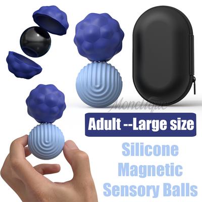 Velké silikonové magnetické senzorické kuličky Fidget hračka Starost Autismus Zklidňující Fidgeting Dospělí Úleva od úzkosti Stres Senzorická hračka