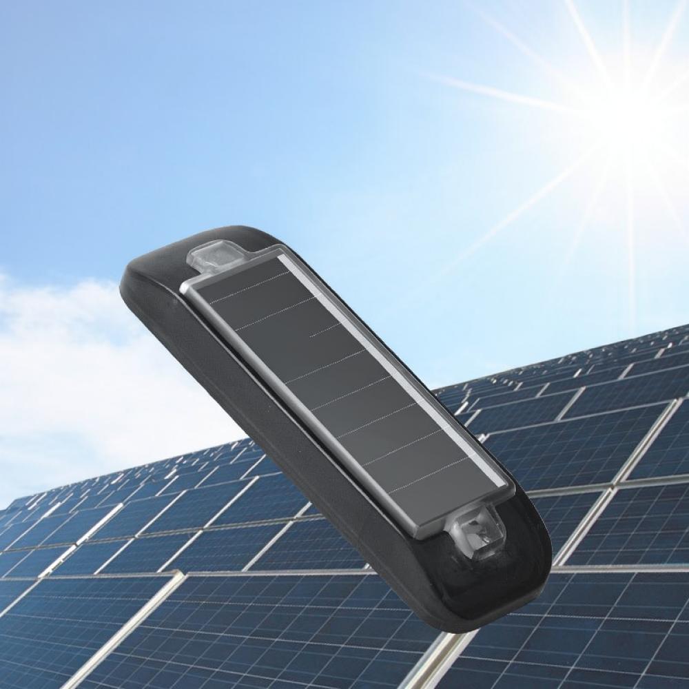 Universal Solar Powered Warning Strobe Light Wireless Vibration Sensor Anti Rear End Signal Lamp For Car Auto Motorcycle
