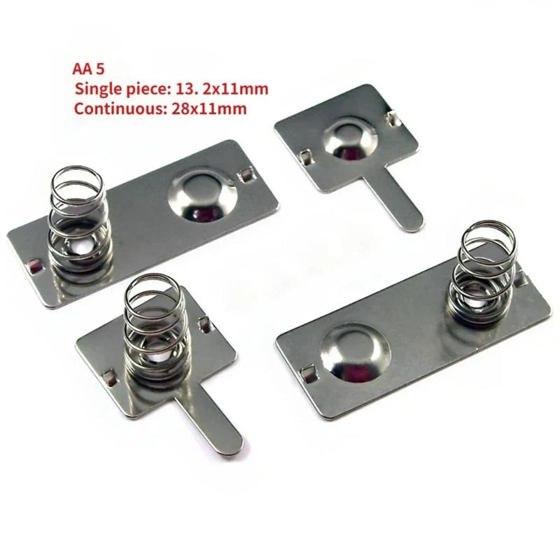 4Pcs Battery Holder Springs With Stable Current Output For Electronic Devices
