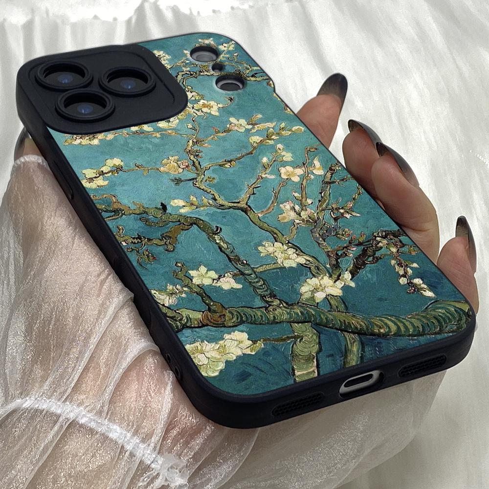 M534 Van Gogh Skull Tardis Art Angel Eyes Soft Phone Cases for iPhone Samsung Galaxy Xiaomi Rdemi Huawei Honor Infinix Realme OPPO All Model Case