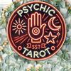 Captivating Psychic Tarot Neon Round Metal Wall Art Durable Aluminum Home Decor Gift LR Bar Outdoor