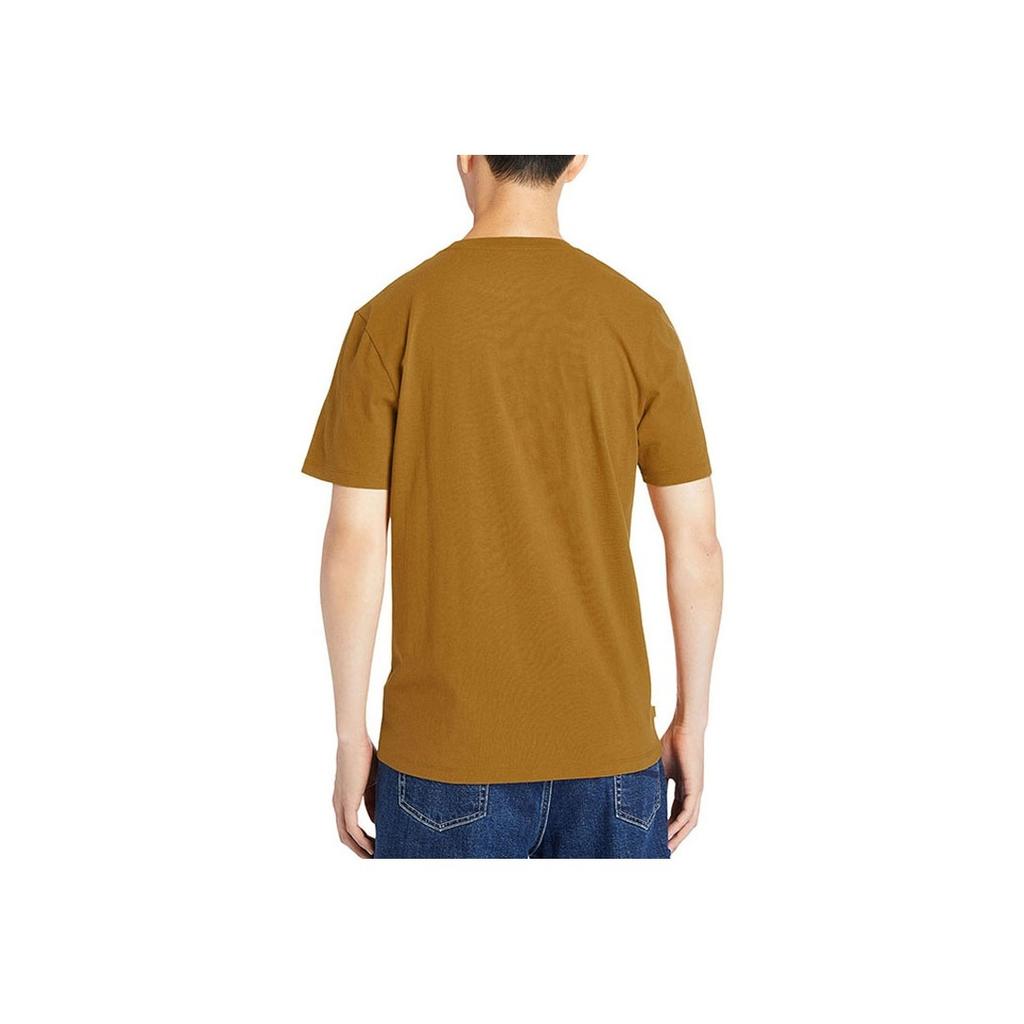 Timberland Tree Logo Casual Crew Neck T-Shirt Men T-Shirts Wheat A2D62-P47