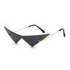 Anime Glasses Gothic Punk Cosplay Costume Oversized Cat Eye Rimless Sunglasses Accessories Props Trend Triangle Eyewear