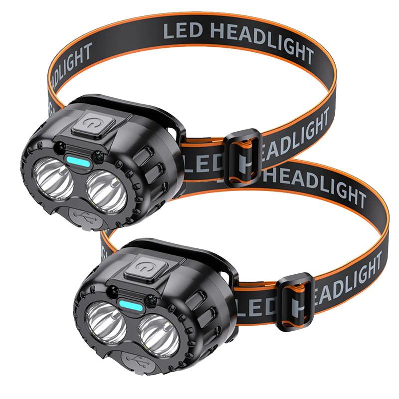 Draagbare Hoofdlamp IPX4 Waterdicht Noodhoofdlamp 250LM XPE Hoofdlamp 500mAh voor Buiten Vissen Kamperen Wandelen