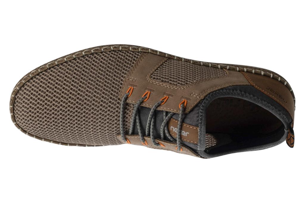 Rieker Shoes B5252, Mens brown Half shoes