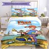 3pcs Duvet Cover Set (1*Duvet Cover + 2*Pillowcase, Without Core), Pippi Longstocking Print Soft All‑Season Bedding Set, Home Bedroom Decor Gift