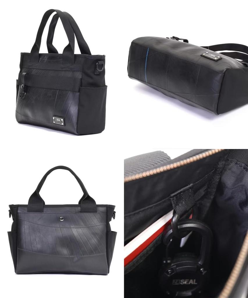 Cart Tote Mini Tote Shoulder Golf Small Made in [SEAL] Bag, Bag, Waterproof, 2-Way Bag, Men's Bag, Size, Japan, PS-268BK