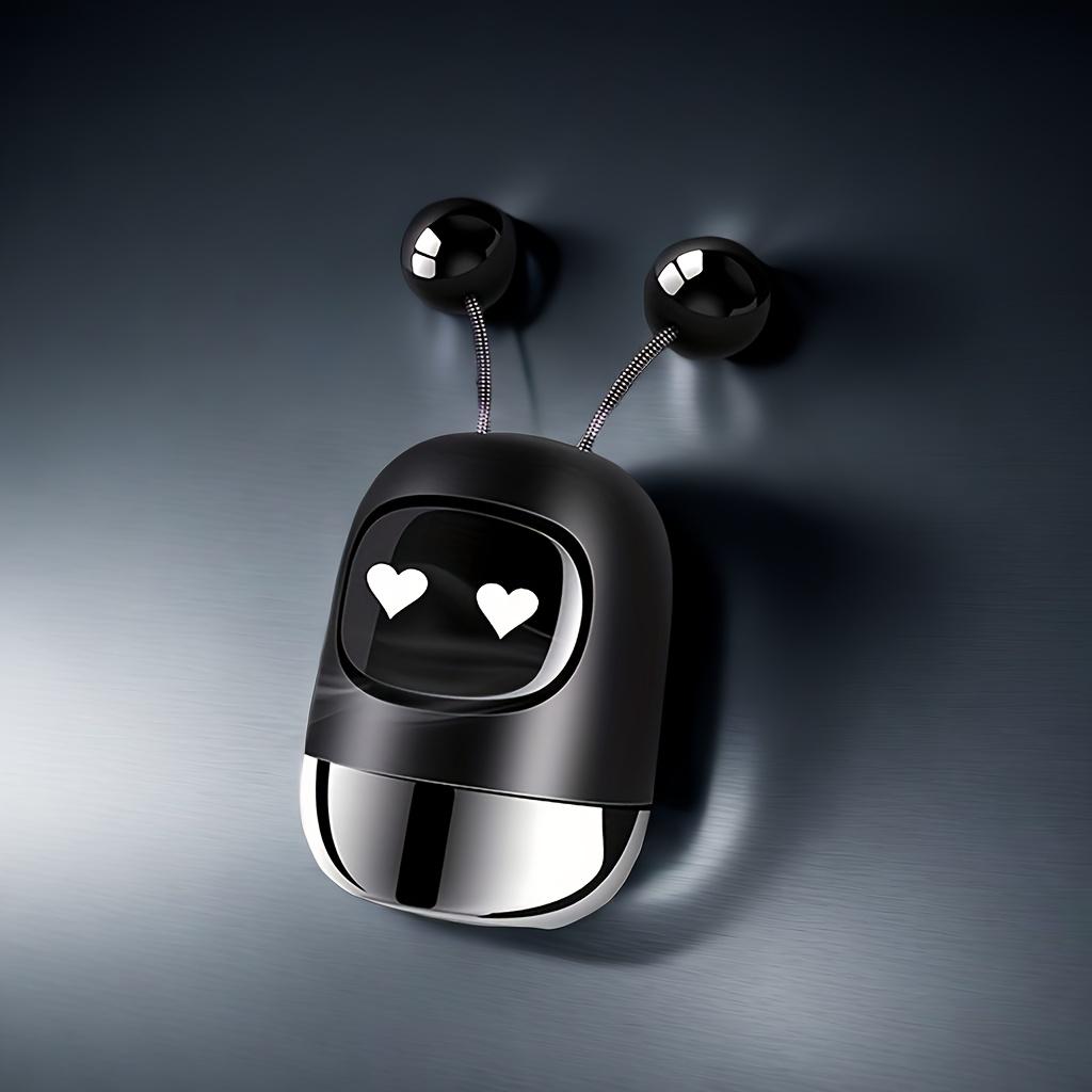 Cute Robot Car Aromatherapy Air Freshener-Fragrance Source with Balm/Tablet/Stick-Car Air Outlet Clip - Cartoon Robot Car Perfume Decoration Accessory