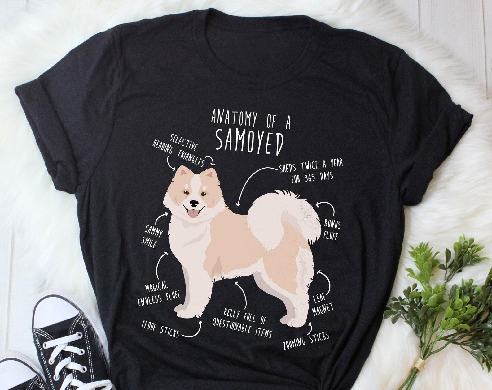 White and Biscuit Samoyed Shirt, , , Funny Dog Lover Gift, Cute Samoyed T-shirt, Pet Tee, Samoyed Mom, Samoyed Dad, Gift For Him Her 140