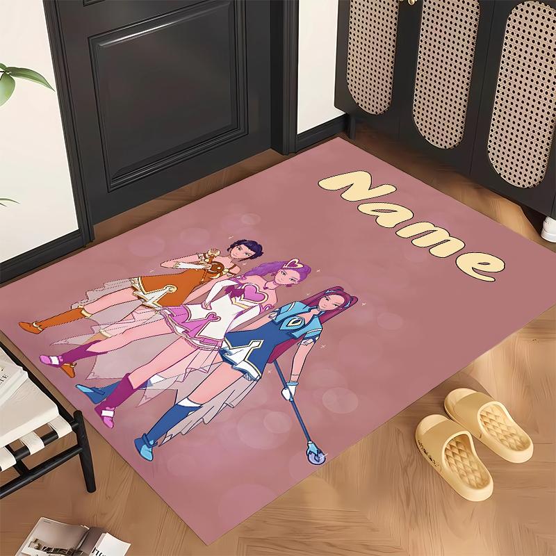 HUNTRIX (19) Personalized Name Office Carpet Stylish Decor for Living Room Bedroom Kitchen