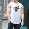 Muscleguys Never Give Up Mens Training Exercise Sleeveless T-shirts Loose Mesh Quick-Drying Running Muscle Bodybuilding Fitness Sports Vest